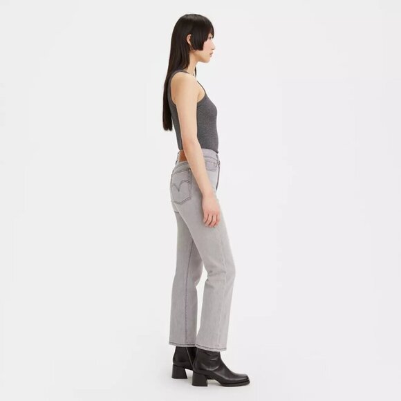 Levi's High Rise Wedgie Straight Leg Jeans Top of the Hill Womens Size 26x28 - Picture 2 of 9
